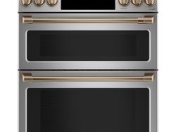 Stainless Double Oven Range_Brushed Bronze