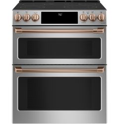 Stainless Double Oven Range_Brushed Copper