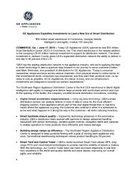 GEA Smart Distribution Press Release
