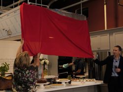 GEA CEO Kevin Nolan and Logan Street Market Founder Medora Safai Reveal Kitchen Logo 