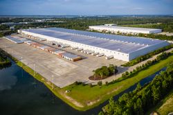 Exterior of GE Appliances Smart Distribution Center Docks in Jacksonville, FL