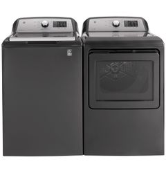 GE 4.8 cu. ft. Capacity Washer with Tide PODS Dispense Washer and Dryer