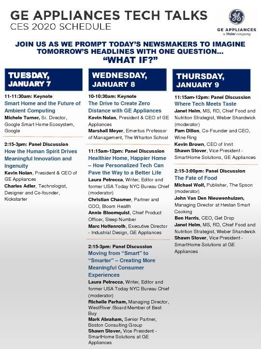 GEA CES - Tech Talks Lineup