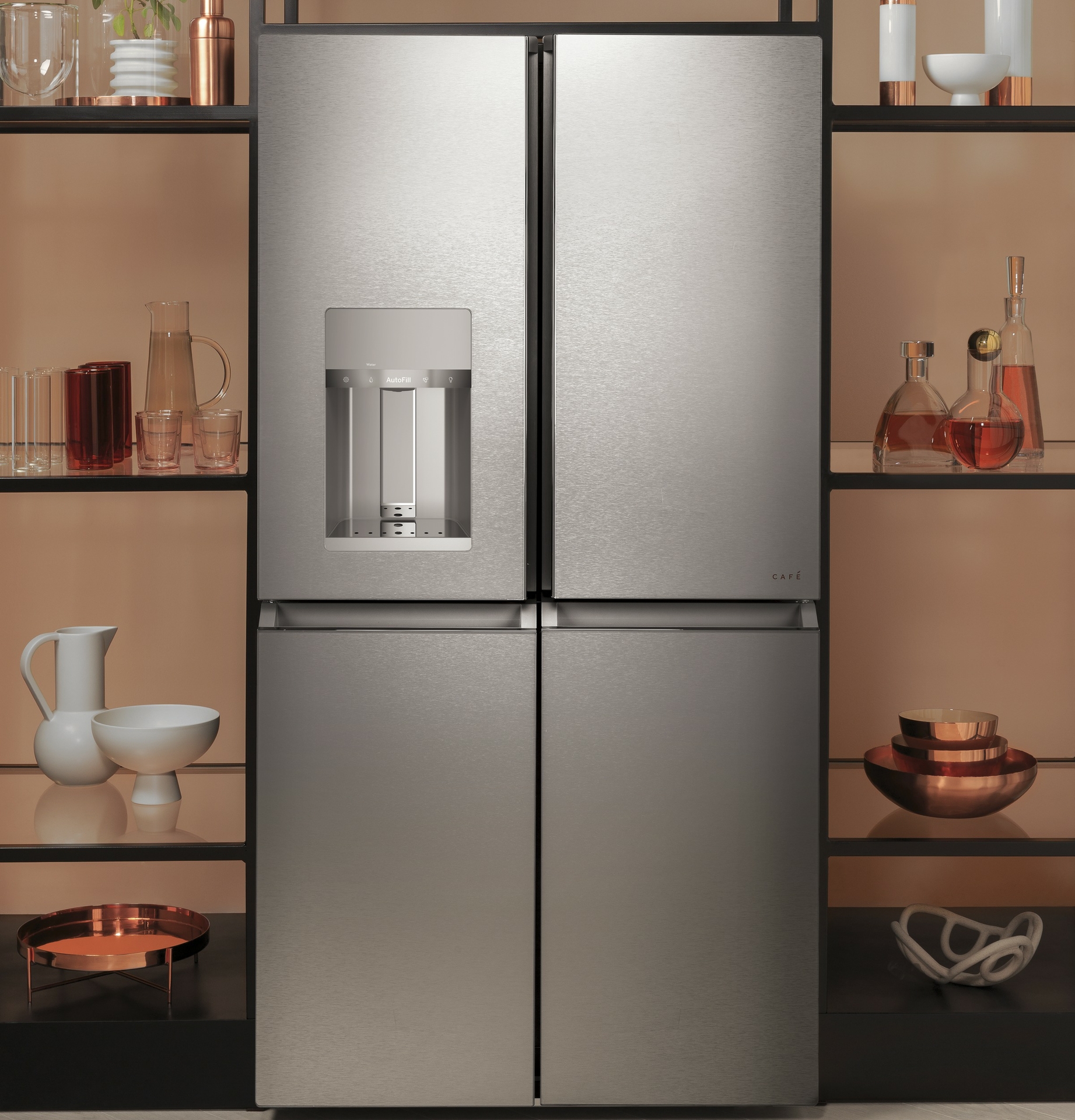 CAFÉ Quad-Door Refrigerator in Modern Glass, to be Manufactured at GE Appliance Park as Part of Multi-Million Investment, Creating 260 New Jobs