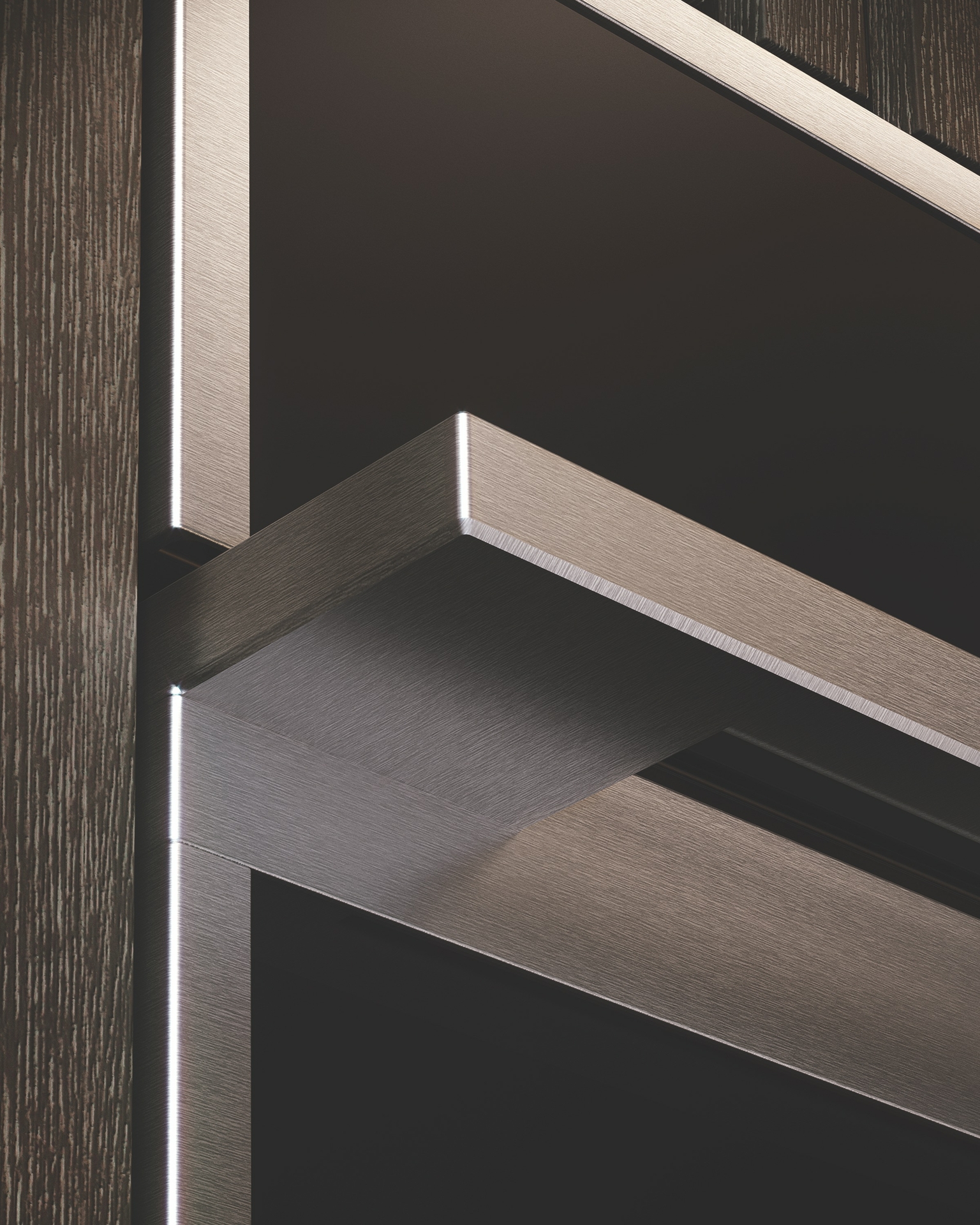 Monogram Minimalist Wall Oven Handle Detail