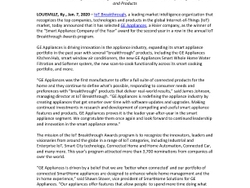 GE Appliances_IoT Breakthrough Awards_PR_FINAL