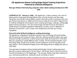 GE Appliances Next Gen Kitchen Hub Micro Press Release FINAL
