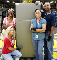 Decatur Employees with Refrigerator