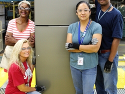 Decatur Employees with Refrigerator Decatur Employees with Refrigerator