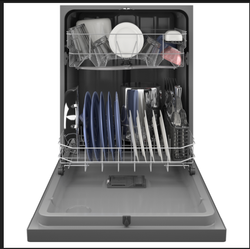 The new dishwasher, model GDF535, has great wash performance and its full loading capacity means flexibility for all types of cookware and dishes.