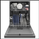 The new dishwasher, model GDF535, has great wash performance and its full loading capacity means flexibility for all types of cookware and dishes.