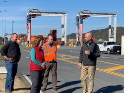 Melanie Cook tours Appalachian Regional Port Melanie Cook tours Appalachian Regional Port