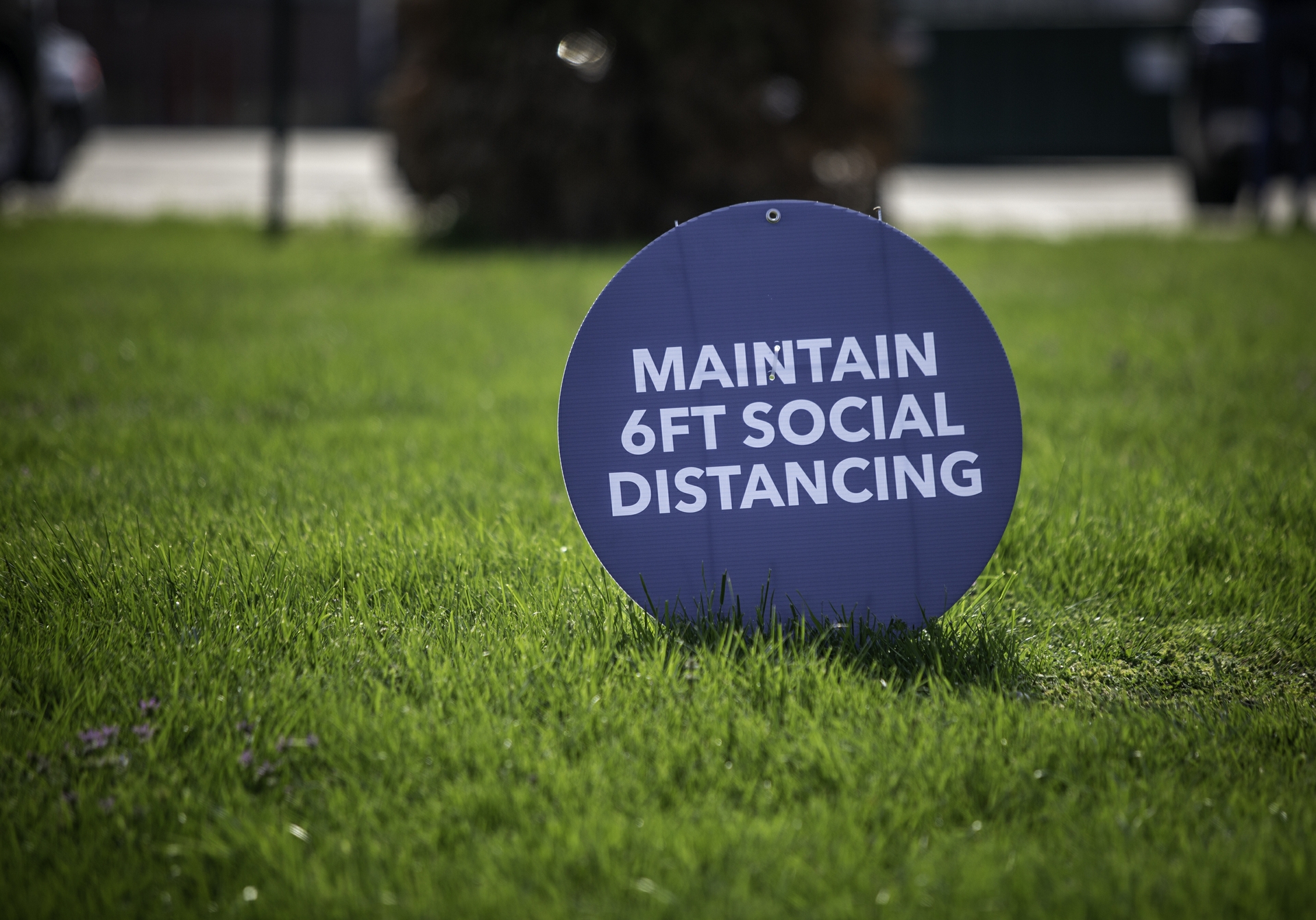 Social Distancing Reminder at a GEA Plant