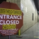 Closed Entrance at a GEA Plant to Reroute Employees to Temperature Screening