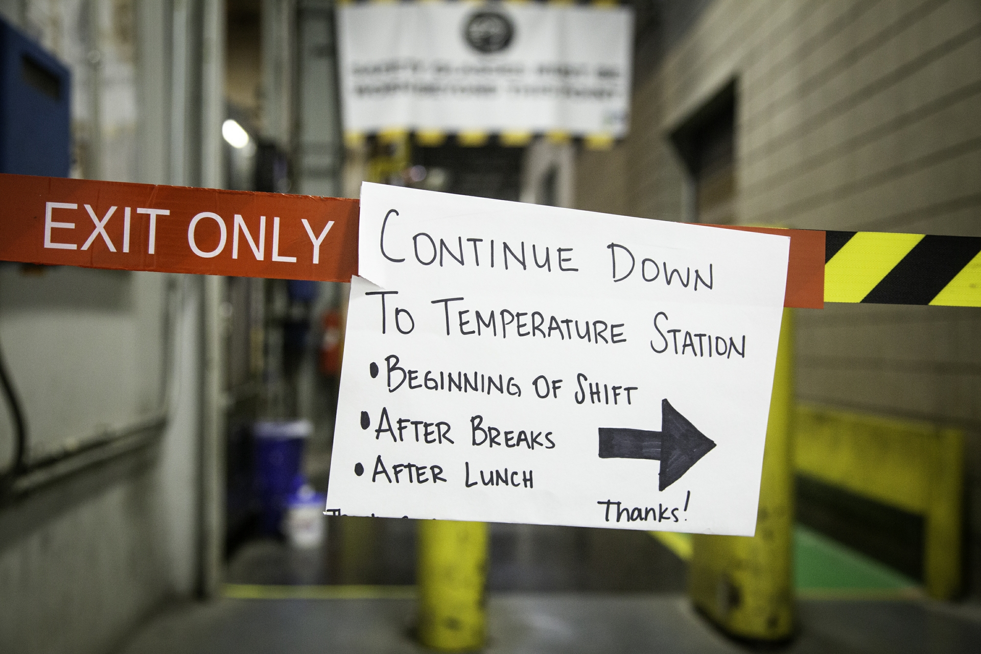 Temperature Screening Guidance at a GEA Plant