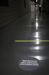 Social Distancing Reminder Inside a GEA Plant