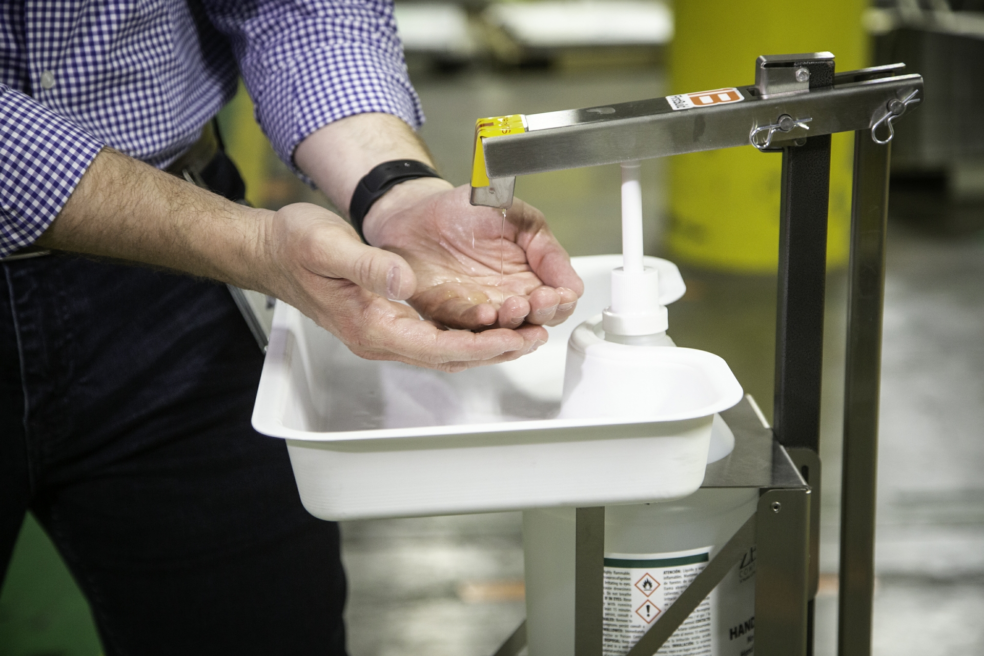 Hand Sanitizer Dispenser at a GEA Plant