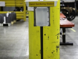 Hand Sanitizing Station at a GEA Plant Hand Sanitizing Station at a GEA Plant