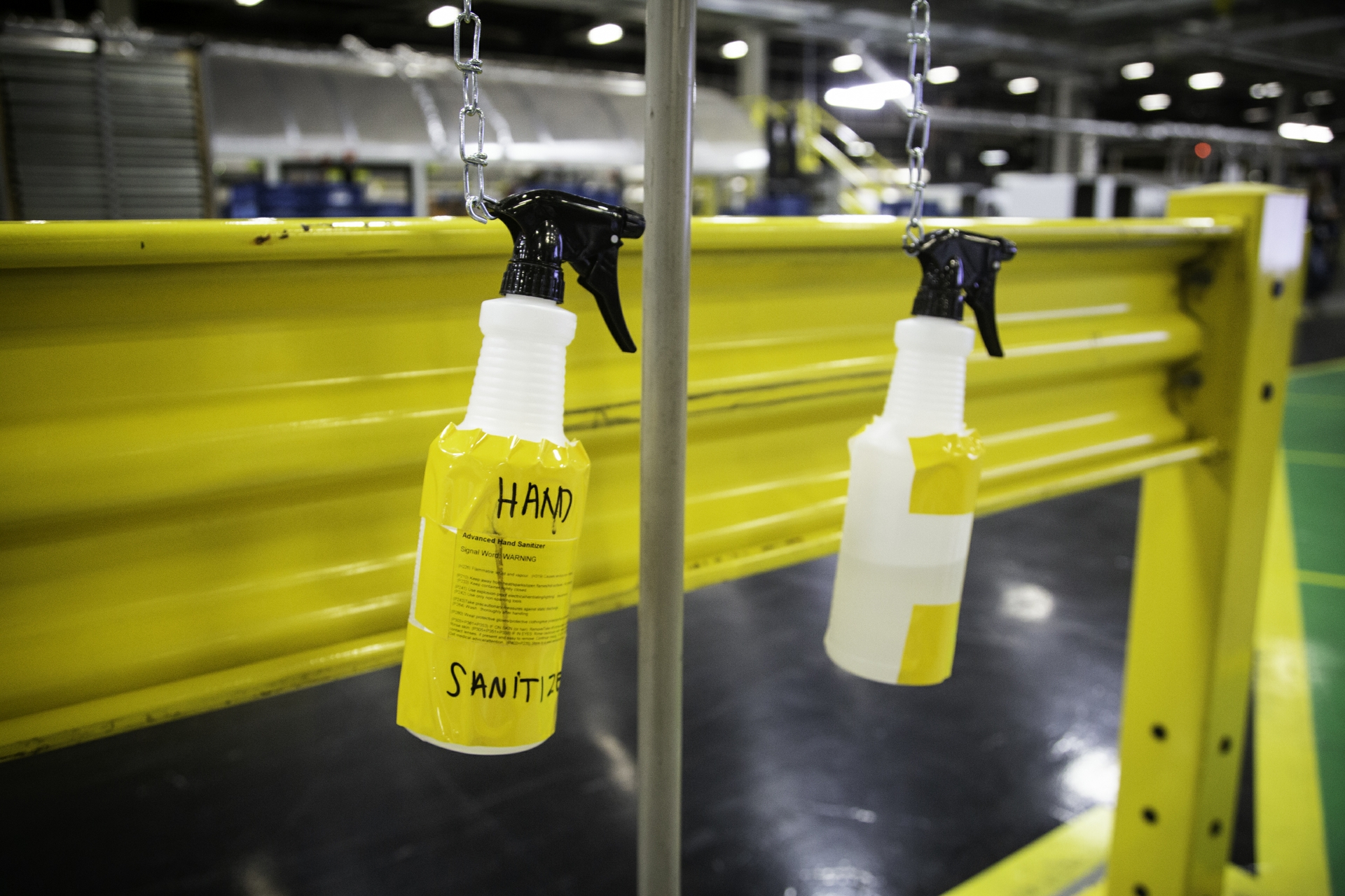 Hand Sanitizer Spray at a GEA Plant