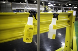Hand Sanitizer Spray at a GEA Plant