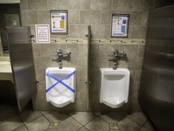 Closed Urinals to Maintain Social Distance at a GEA Plant Closed Urinals to Maintain Social Distance at a GEA Plant