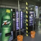 60 mobile barrier walls like these are used in areas around the plant to create separation in areas where people in the past would have congregated, such as vending machines.