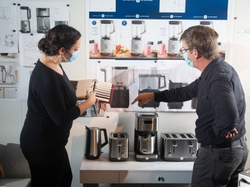 Paul Haney Works with His Industrial Design Team to Hone Sleek Designs of New GE Appliance Products from the Small Appliance Division