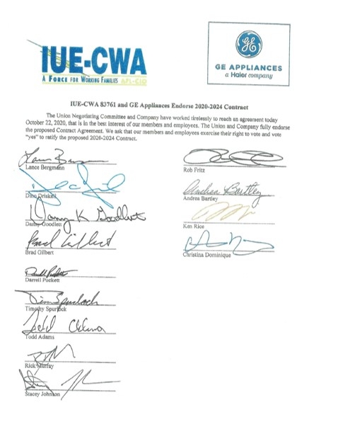 Fully endorsed letter