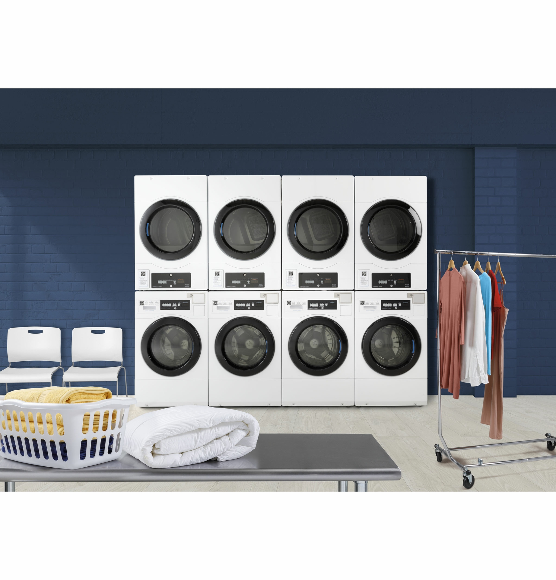 GE Commercial Front Load Washers and Dryers