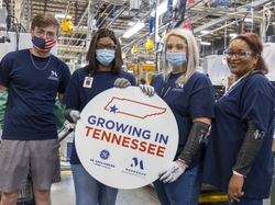 Monogram employees Nick Mathis, Patricia Davis, Savannah Jones and Shelly Wynn celebrate the GE Zoneline® Ultimate V10™ investment