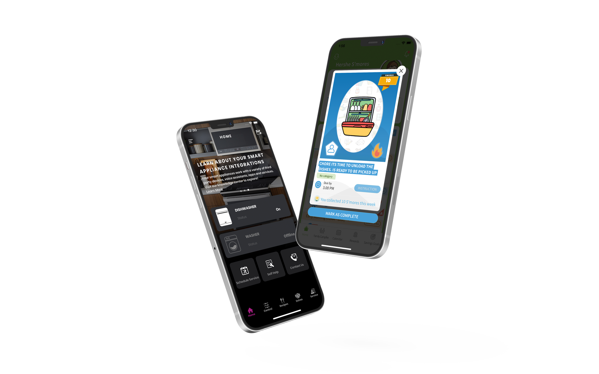 GE Profile and S'moresUp App Interface 