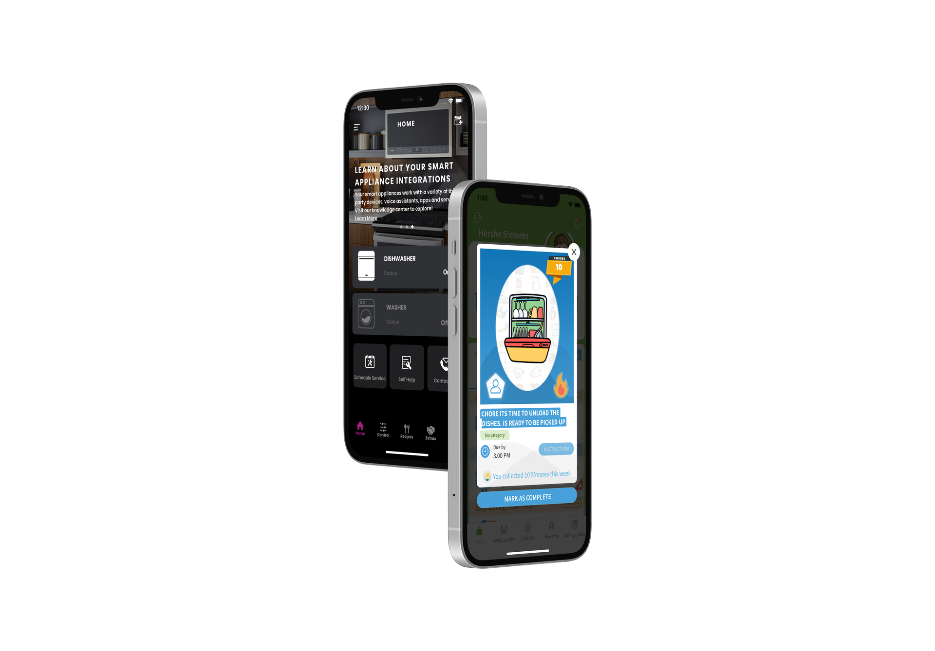 GE Profile and S'moresUp App Interface 