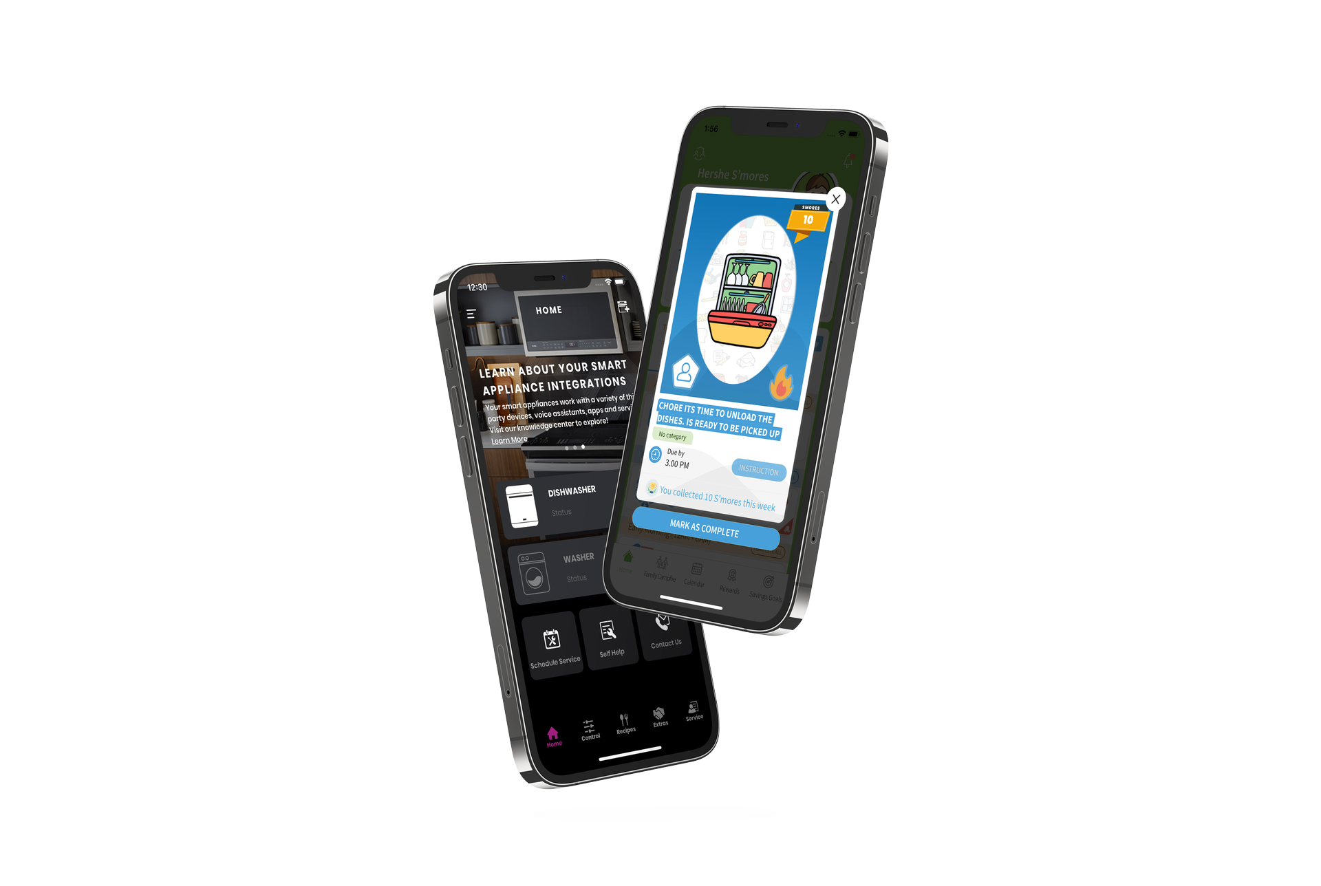 GE Profile and S'moresUp App Interface 