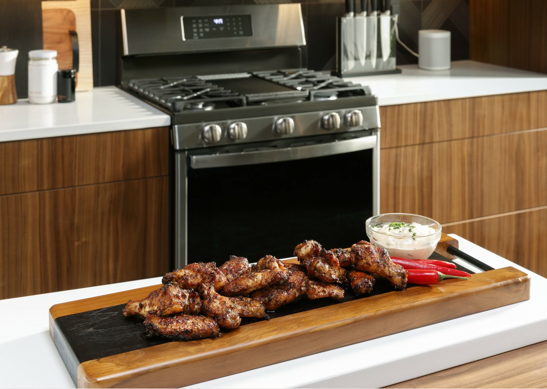 In April GE Appliances engineers successfully pushed an over-the-air software update for No-Preheat Air Fry technology to previously sold ovens and ranges with WiFi capabilities. As a result a w