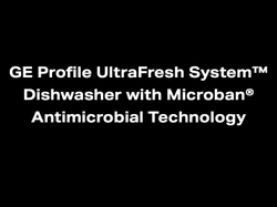The UltraFresh System™ Dishwasher with Microban® Antimicrobial Technology relies on a three-pronged system of Drain, Dry and Defend.