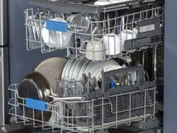 Inside of the GE Profile UltraFresh System™ Dishwasher with Microban® Antimicrobial Technology 