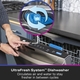 The UltraFresh System™ helps to stop the causes of odor in the GE Profile UltraFresh System™ Dishwasher with Microban® Antimicrobial Technology