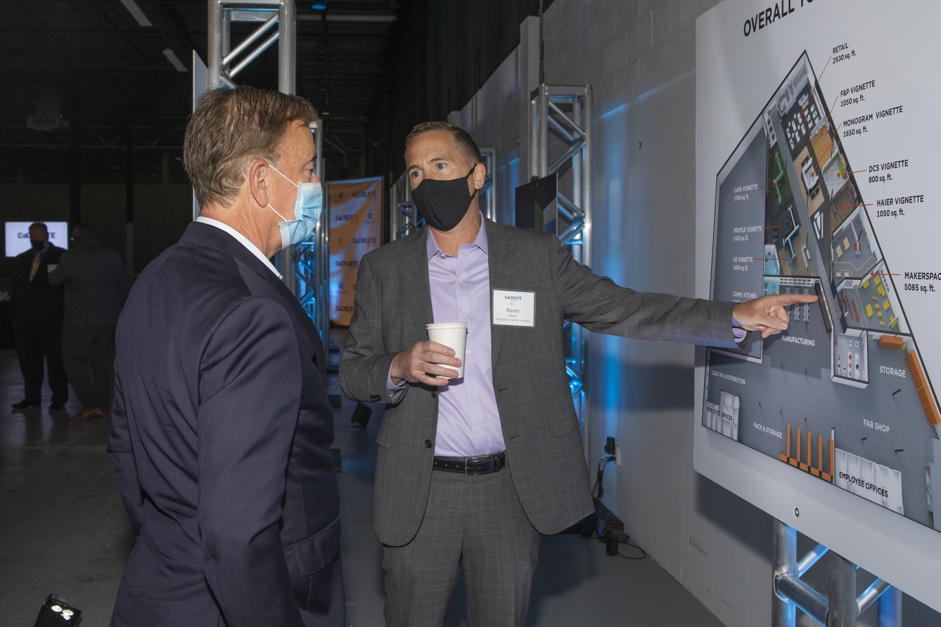 GEA CEO Kevin Nolan shows rendering to CT Governor Lamont