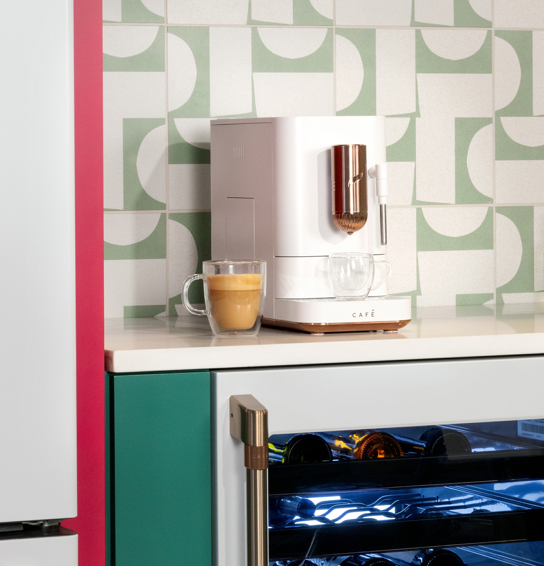 CAFÉ AFFETTO Espresso Machine in Matte White