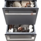 CAFE Dishwasher Drawer holds the same amount as a regular dishwasher
