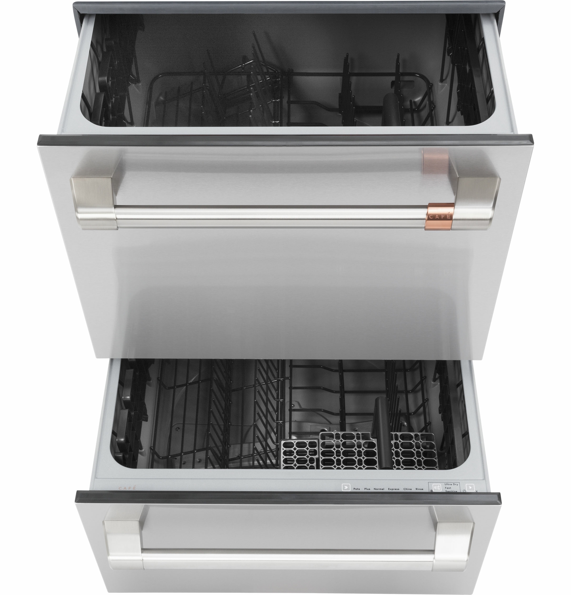 CAFE Dishwasher Drawers with knock to pause and small load settings