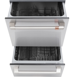 CAFE Dishwasher Drawers with knock to pause and small load settings