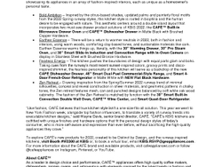 KBIS_CAFE Trends_Main Press Release