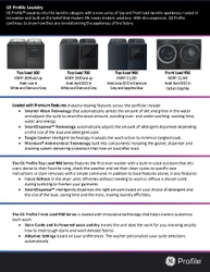 GE Profile Laundry Fact Sheet