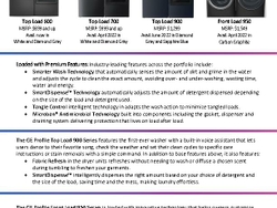 GE Profile Laundry Fact Sheet