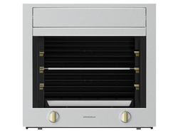 The all-electric ventless Monogram Rotisserie has extra large oven capacity making it easy to cook everything from vegetables to a full-sized turkey