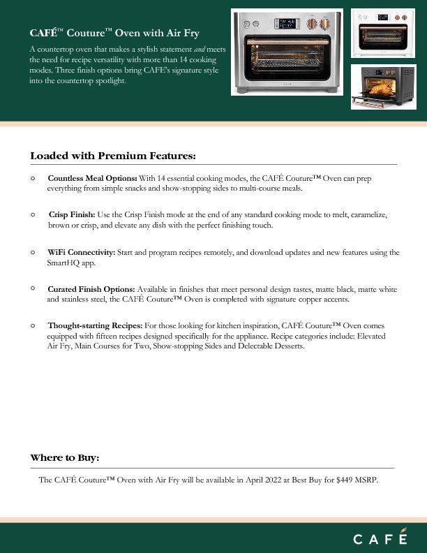 CAF Couture Oven_Fact Sheet
