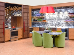 CAFE Earthen_Essence uses warm woods comforting clay-based tones and sustainable materials like cork to capture the warm neutrals from the 2022 runway