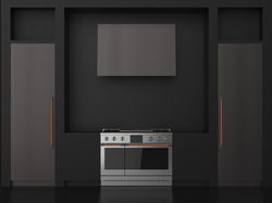 The Titanium Collection presents a contemporary luxury aesthetic rooted in the art of reductionism with sleek lines and dark-charcoal muted tones.