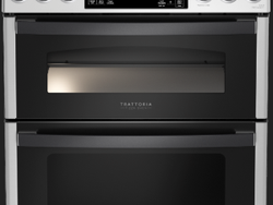 The GE Profile Trattoria Pizza Oven delivers restaurant quality pizza from the range